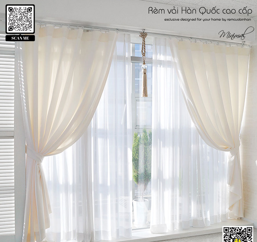 Rèm Vải Trơn Thiết Kế Tối Giản